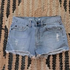 RVCA High Rise Denim Short